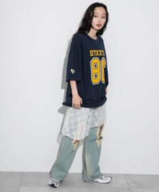WEGO 【ユニセックス着用ITEM/手洗い可/MLサイズ】フットボールBIG　T（S）