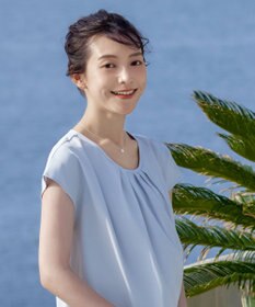 Tiaclasse 【洗える】フレアフレンチチュニックブラウス