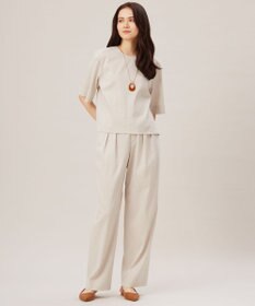 自由区 L 【セットアップ対応・洗える】LIPストレッチワイドストレート パンツ