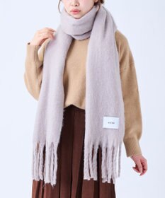 MOONBAT 【美人百花2月号/CanCam/andGIRL掲載】洗える ボリュームマフラー ソフトプレーン 幅40cm