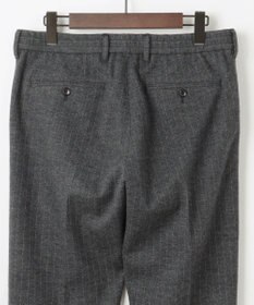 JOSEPH ABBOUD 【キングサイズ・軽量/ストレッチ/尾州産ジャージー素材】ウールミルドジャージータック パンツ
