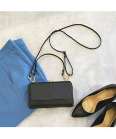 UNBILLION カシュカシュ cachecache / WEB限定カラーコンビウォレットショルダーバッグ