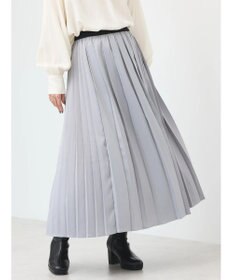 earth music&ecology サテンプリーツスカート