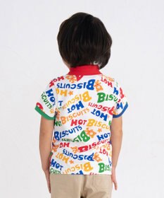 MIKI HOUSE HOT BISCUITS 【80-120cm】 カラフルロゴ ポロシャツ