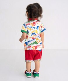 MIKI HOUSE HOT BISCUITS 【80-120cm】 カラフルロゴ ポロシャツ