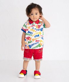 MIKI HOUSE HOT BISCUITS 【80-120cm】 カラフルロゴ ポロシャツ