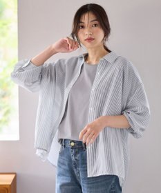 ANY L 【洗濯機可】シアーシャツ