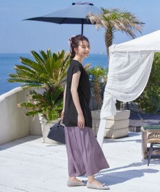 Tiaclasse 【洗える】フレアフレンチチュニックブラウス