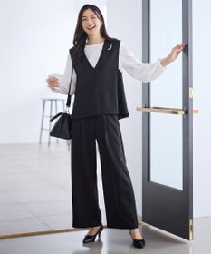 ANY 【2SET】ハンサムジレ×ワイドパンツセット