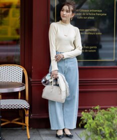 ANY SIS CICA加工 フリルネック プルオーバー