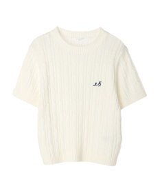 Green Parks ケーブル半袖ニット