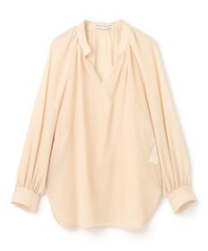 BEIGE， 【洗える】MOYE / シアーウールパフスリーブブラウス