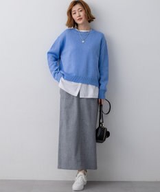 23区 【先行予約】コットンギマ クルーネック ニット