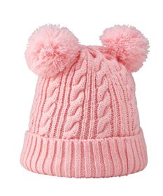 MIKI HOUSE HOT BISCUITS 【46-52cm】 くまみみ付き ニット帽