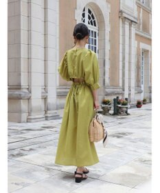 Green Parks AnriettMusee バックカットワークワンピース
