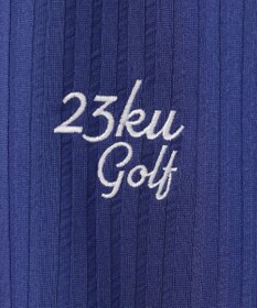 23区GOLF 【MEN】【吸水速乾/UVカット】サッカージャージーポロシャツ