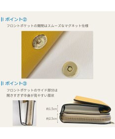 UNBILLION カシュカシュ cachecache / WEB限定カラーコンビウォレットショルダーバッグ