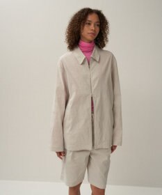 ATON STRETCH NYLON LINEN | ジップアップジャケット - UNISEX