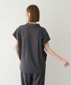 YECCA VECCA 【接触冷感】COOLスキッパーブラウス