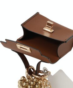 earth music&ecology マイクロミニバッグメタルハートチェーンチャーム