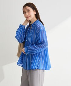 Green Parks フレアラインスキッパーブラウス