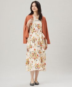 自由区 【アンサンブル対応・洗える】アセテートコットン カーディガン