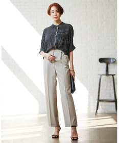 ICB 【洗える】 サマーウールトロ ストレートパンツ