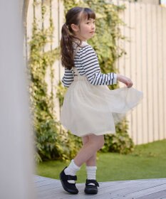 ANY KIDS チュール付き ジャンパースカート