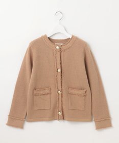 Feroux 【ONWARD CROSSET MAG掲載】ツイードライクニット ジャケット