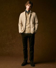 JOSEPH ABBOUD 【キングサイズ・ウエストも伸びる！オーガニックコットン使用・25AW】トリコチンストレッチ パンツ