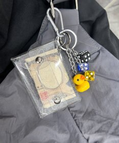 WEGO カラビナ付きミニポーチ