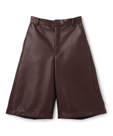 uncrave フェイクレザー バミューダパンツ