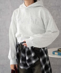 WEGO ラインストーンショートプルパーカー