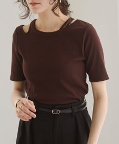 WEGO 【ANGIE VINTAGE】アシンメトリーカットアウトトップス