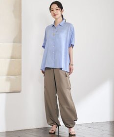 自由区 【接触冷感・UVケア・抗菌防臭・洗える】リヨセルポプリン ブラウス