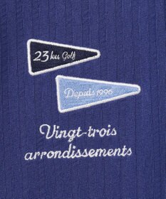 23区GOLF 【MEN】【吸水速乾/UVカット】サッカージャージーポロシャツ