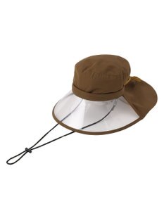 MOONBAT 【WEB限定】撥水サイクルハット 透明広つば/レインハット