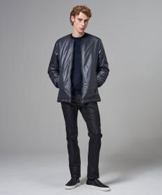 JOSEPH HOMME ドローイングプレイドジャガード　クルーネック長袖ニット