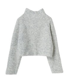 earth music&ecology フワフワＭＩＸハイネックショートニット