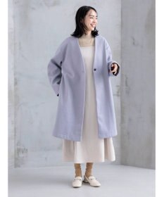 Green Parks 洗えるＶネックミディ丈コート