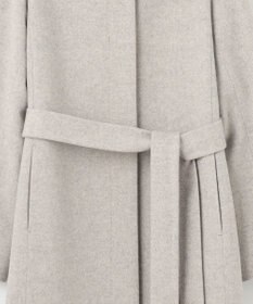 自由区 S シャルムビーバーノーカラーロング コート