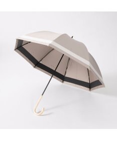 UNBILLION カシュネ cachenez / 【晴雨兼用】【日傘】 【UV カット率99.999.9％以上】PU切り継ぎボーダーバルーンショートパラソル