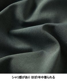 GOTAIRIKU 新色/キングサイズ入荷【シワになりにくい/ストレッチ/洗える】ウールライク シャツ_カッタウェイカラー