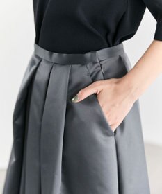 #Newans ヘビーサテンフレアースカート