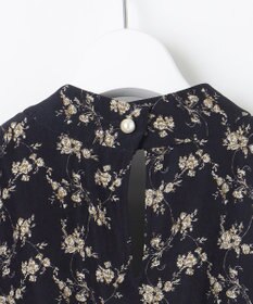 Feroux 【洗える】フラワープリント クラシカル ワンピース