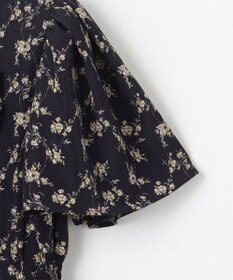 Feroux 【洗える】フラワープリント クラシカル ワンピース