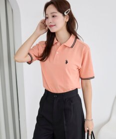 WEGO 【ユニセックス着用ITEM/SMLサイズ展開】別注USPOLOラインポロシャツ