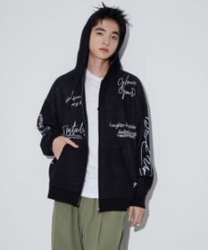 WEGO 【ユニセックス着用ITEM】ジャガードロゴジップパーカー