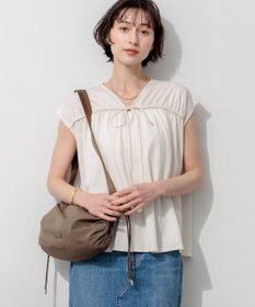 23区 【SLOW/一部店舗限定】シャーリングデザイン 2WAY カットソー