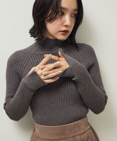 Green Parks ・Ｐｅｔｉｔ　Ｆｌｅｕｒ　ボトルネックリブニット